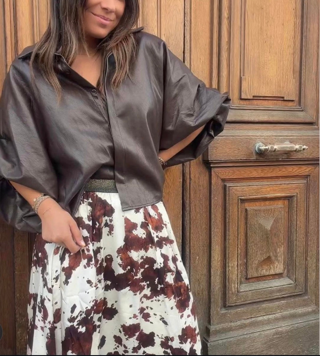 Chemise similicuir